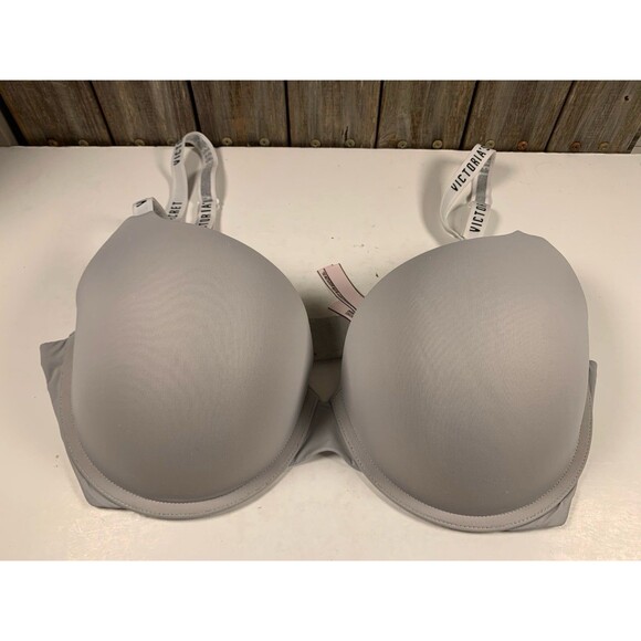 Victoria's Secret Other - Victoria's Secret T-Shirt Push-Up Full Coverage Bra Size 38DDD Gray